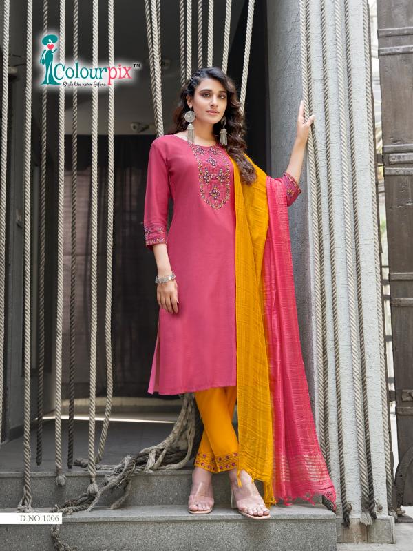 Colourpix Mahi Vol 1 Fancy Viscose Kurti With Bottom Dupatta Collection